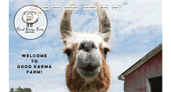 Desktop Screenshot of goodkarmafarm.com
